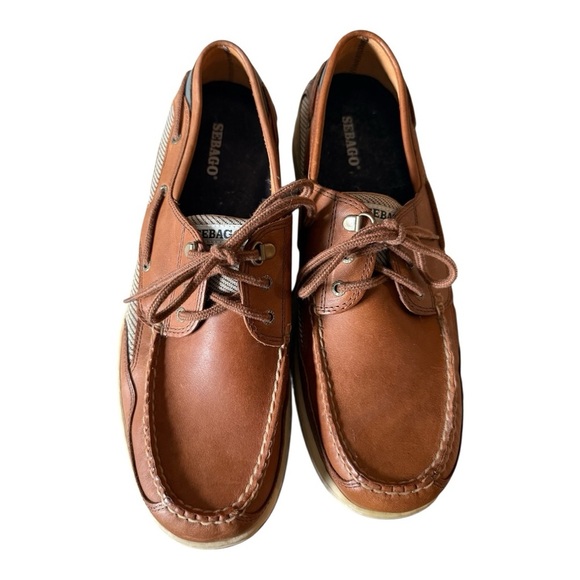 SEBAGO Clovehitch II Ambergold Men’s Boat Shoes Size 11.5 Waterproof Dri Flex - Picture 9 of 11